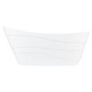 Signature Hardware White 67-1/4 x 29-1/8 in. Freestanding Bathtub End Drain 