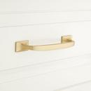 7/8 x 5-1/4 in. Brass Cabinet Pull in Polished Brass