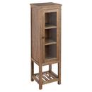 19 x 61-1/8 in. Linen Tower in Grey Wash Pine with Antique Copper Hardware