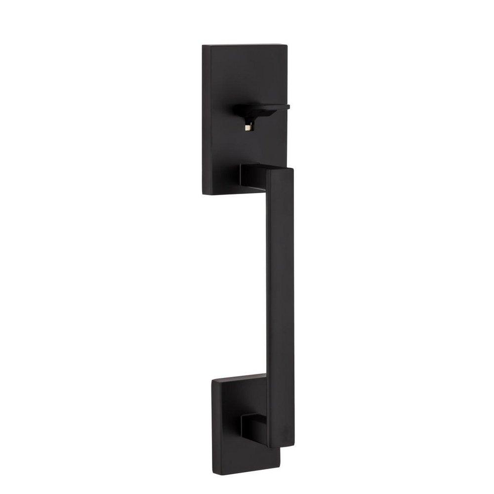 Kwikset Matte Black Metal Square Door Lever 