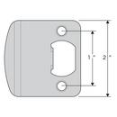 Kwikset Satin Nickel Extended Lip Strike Plate 