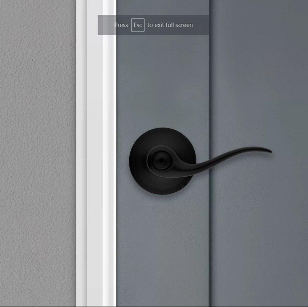 Kwikset Matte Black PRIV LEV IRBL 
