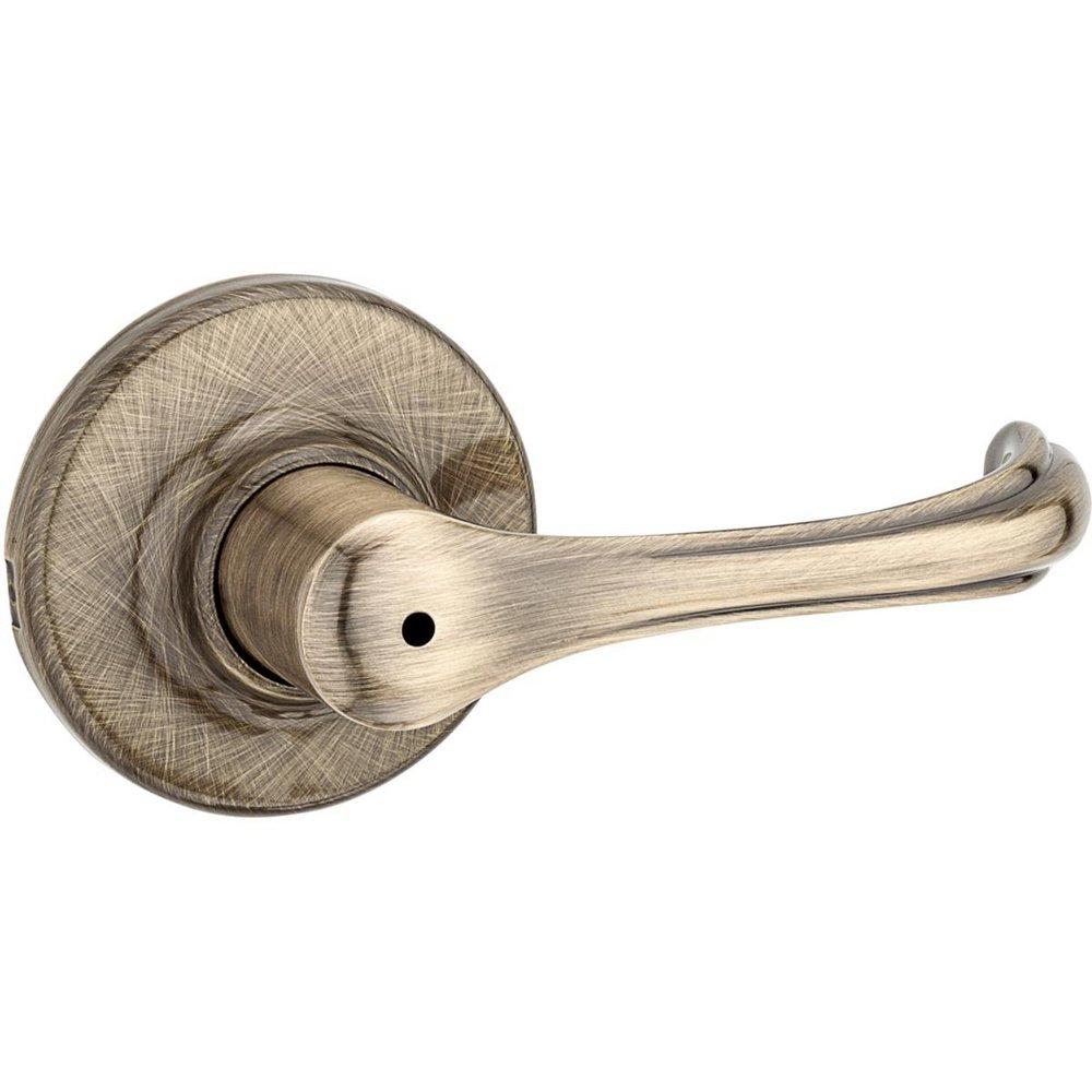 Kwikset Antique Brass Metal Round Door Lever 