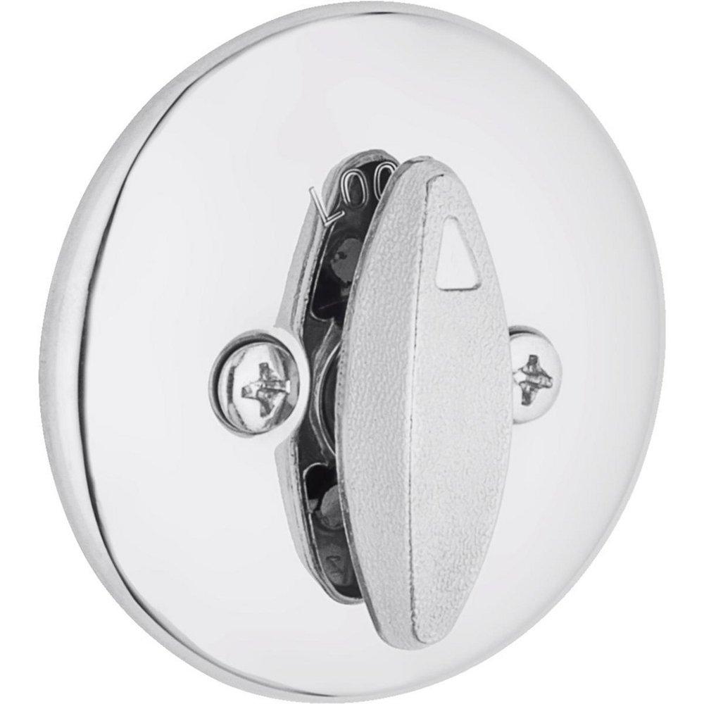 Kwikset Polished Chrome 2-1/2 x 27/32 in. Deadbolt Lock 