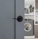 Kwikset Matte Black PASS DR LEV IRBL 