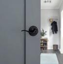 Kwikset Matte Black PASS DR LEV IRBL 