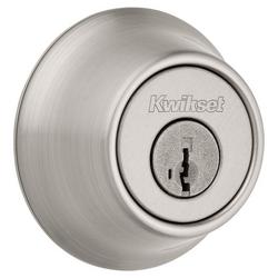 2-1/2 x 1-1/16 in. Deadbolt Lock in Satin Nickel