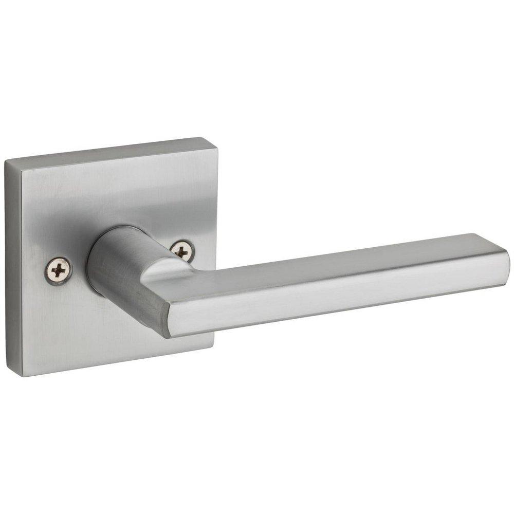Kwikset Satin Chrome Metal Square Door Lever 