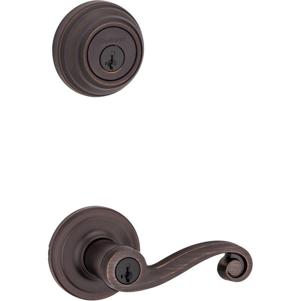 Kwikset Venetian Bronze Metal Round Door Lever 
