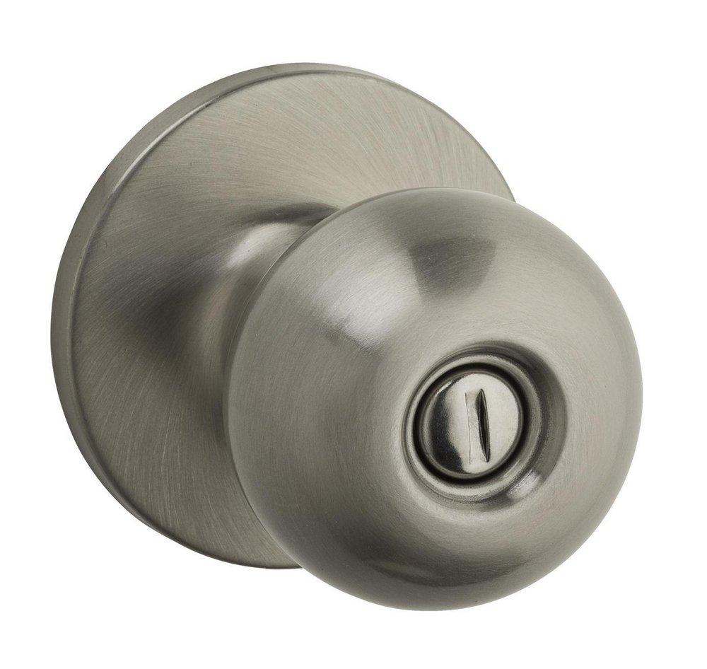 Kwikset Satin Nickel Privacy Knob Lockset 