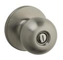 Privacy Knob Lockset in Satin Nickel