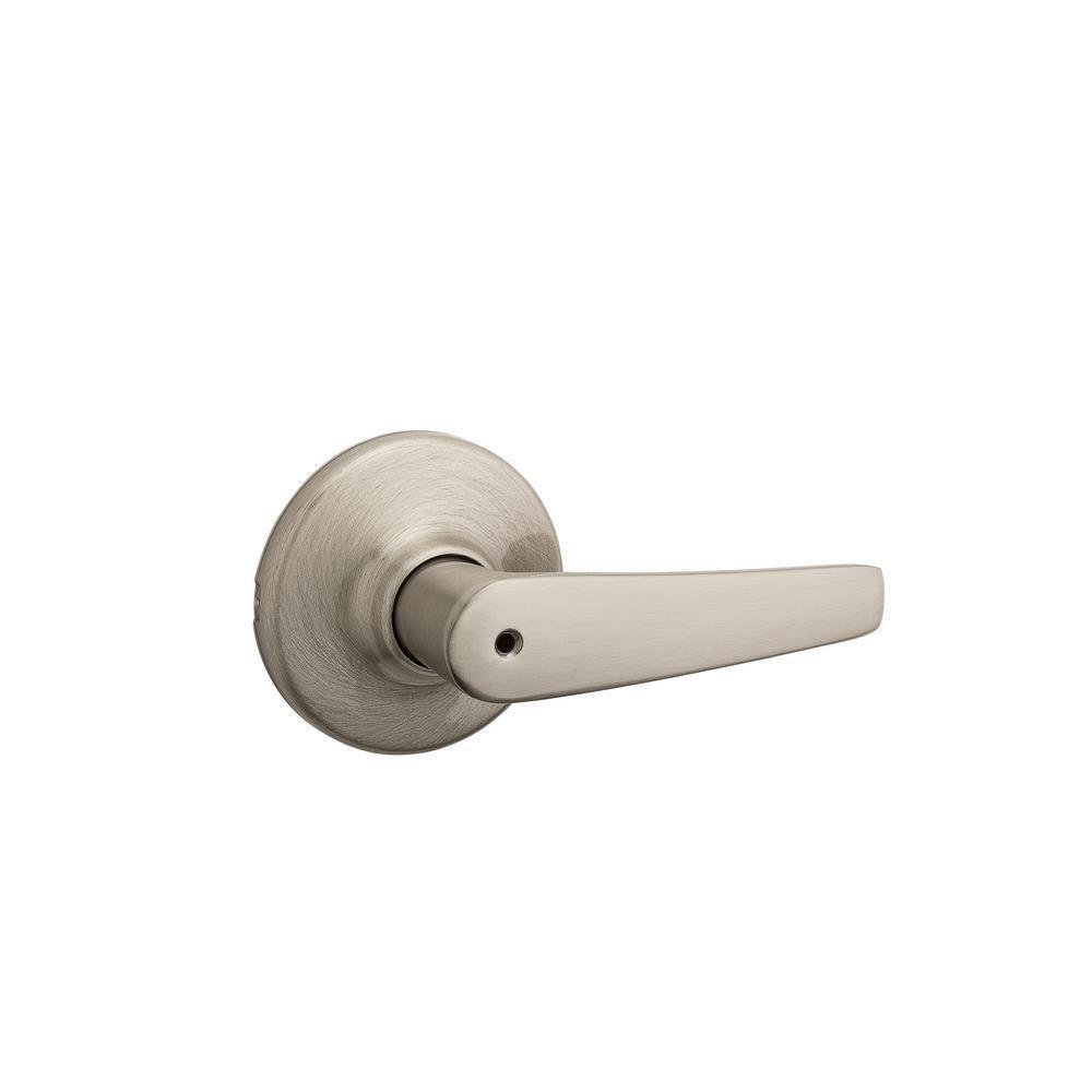 Kwikset Satin Nickel Round Privacy Lever 