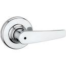 Metal Round Door Lever in Polished Chrome