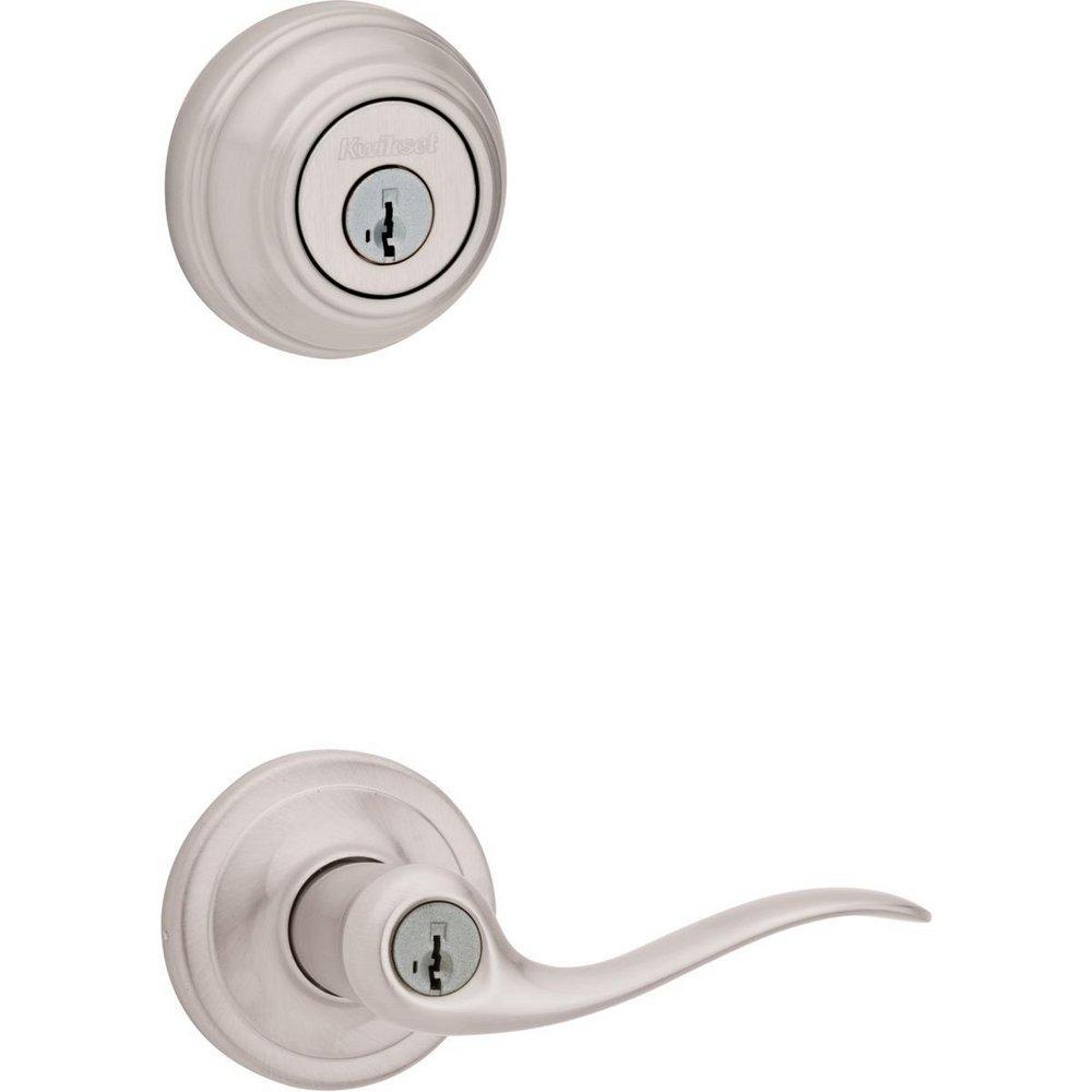 Kwikset Satin Nickel Metal Round Door Lever 