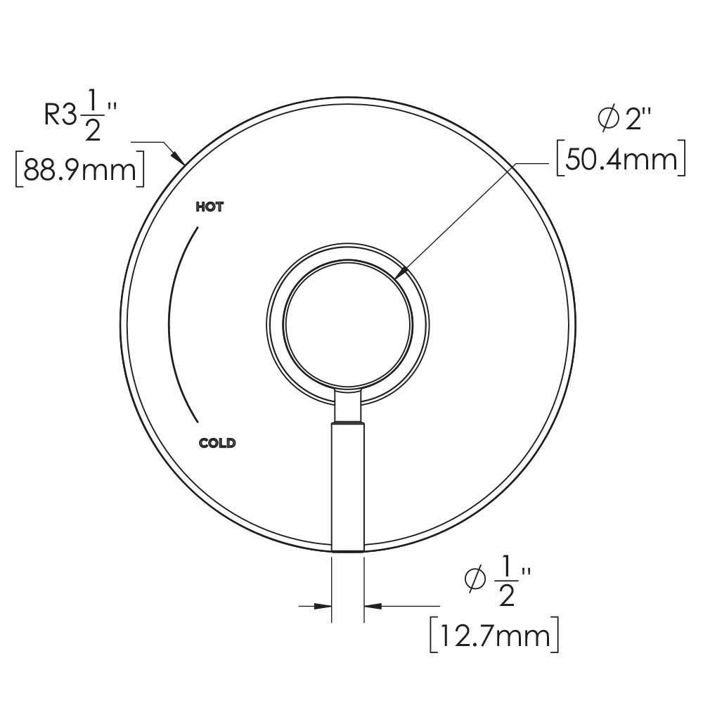 Speakman Polished Chrome Single Handle Bathtub & Shower Faucet (Trim Only) 
