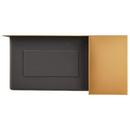 Signature Hardware Matte Gold 36 x 21 in. Stainless Steel 60/40 Split Double Bowl Farmhouse Kitchen Sink 