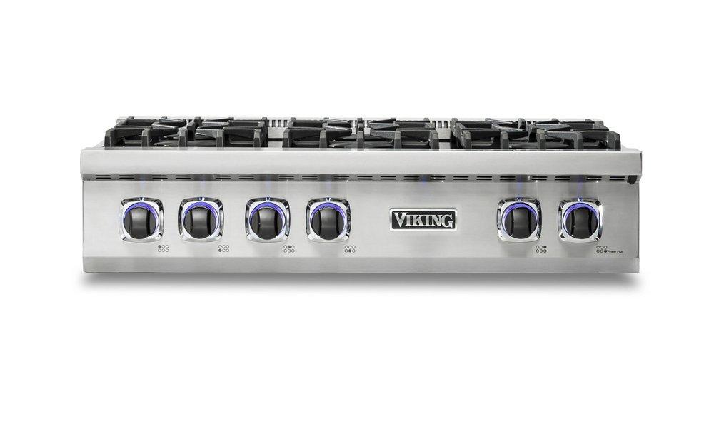 Viking Range Stainless Steel 6-Burner 6-Element Sealed Cooktop 