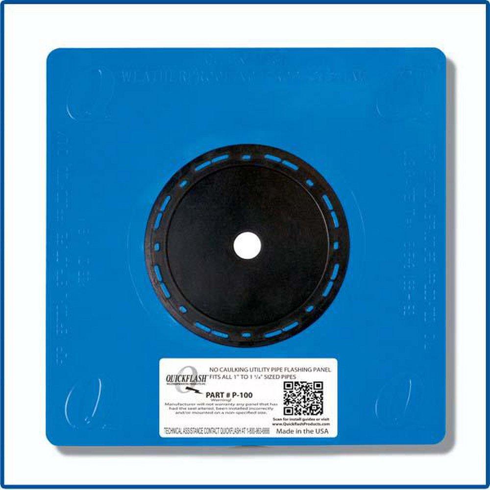 Quickflash Weatherproofing Plastic 11-1/8 x 11-1/8 in. Roof Flashing 