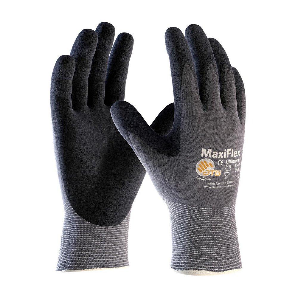 MaxiFlex® Ultimate™ Black Lycra and Plastic Automotive Gloves (Pack of 12) 