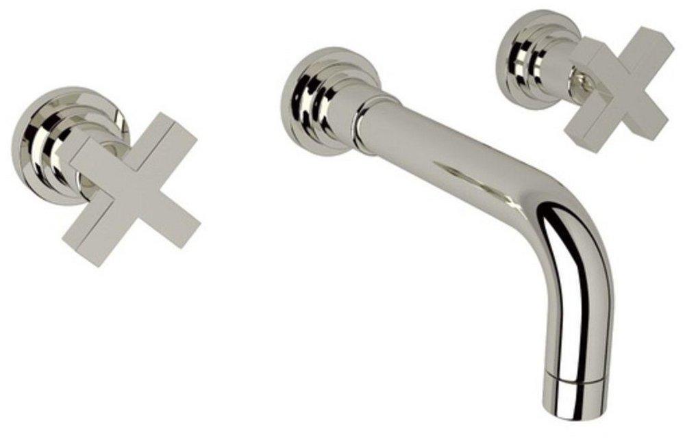 ROHL&reg; Polished Nickel Two Handle Widespread Bathroom Sink Faucet 