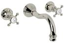 Two Handle Widespread Bathroom Sink Faucet in Polished Nickel 