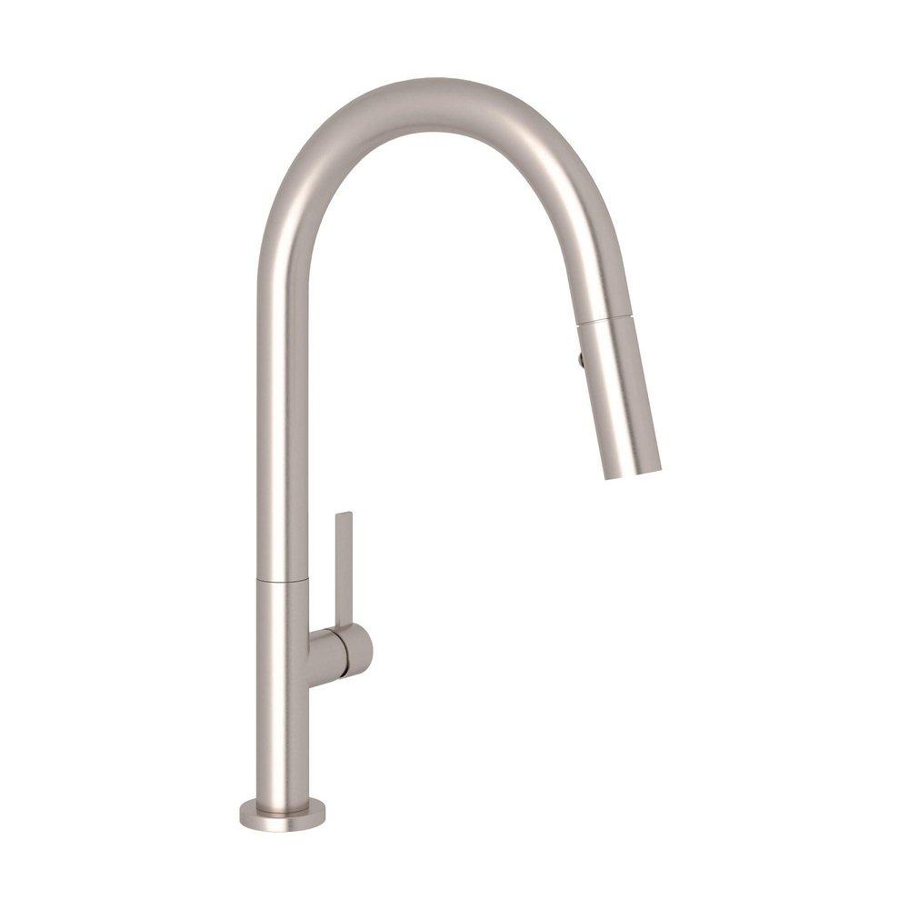 ROHL&reg; Stainless Steel Single Handle Pull Down Kitchen Faucet 