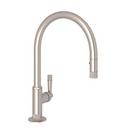 ROHL&reg; Satin Nickel Single Handle Pull Down Kitchen Faucet 