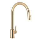 Perrin & Rowe&reg; English Gold Single Handle Pull Down Kitchen Faucet 