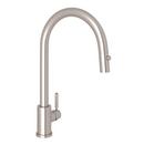 Perrin & Rowe Satin Nickel Single Handle Pull Down Kitchen Faucet 