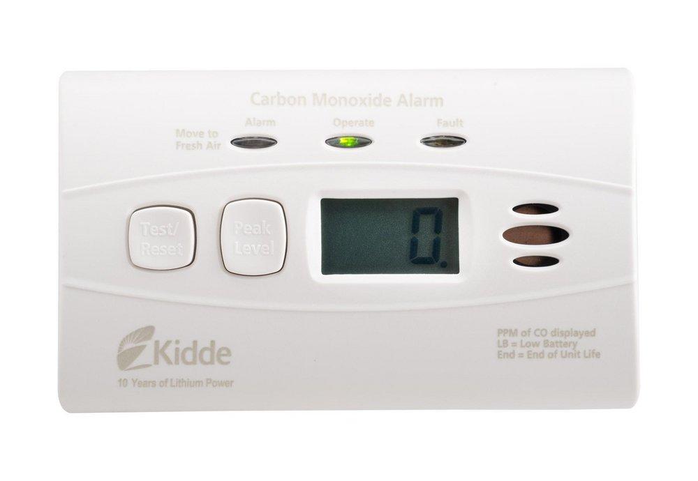 Kidde White Alarm with LED Display in White 