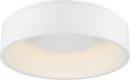 NUVO White 17-3/4 in. 20W 1-Light LED Flush Mount Ceiling Fixture 