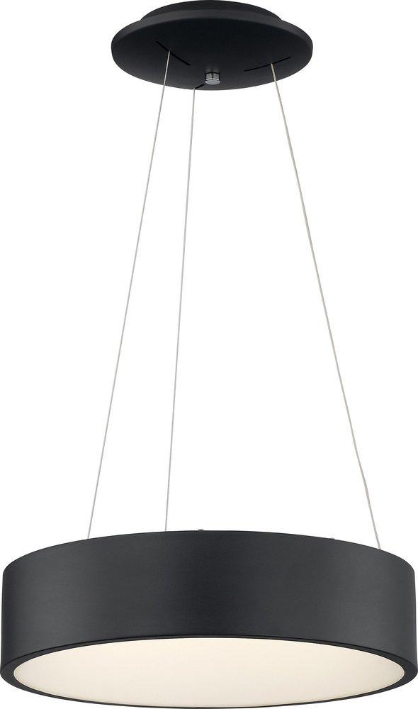 NUVO Black 30W 1-Light LED Pendant 