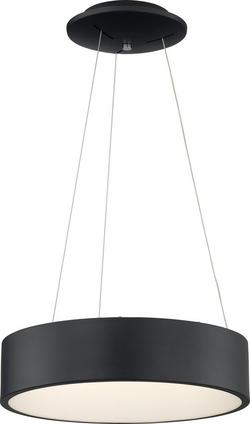 30W 1-Light LED Pendant in Black
