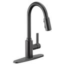 Moen Matte Black Single Handle Pull Down Kitchen Faucet 
