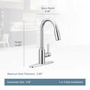 Moen Matte Black Single Handle Pull Down Kitchen Faucet with Reflex and Power Clean Technology 