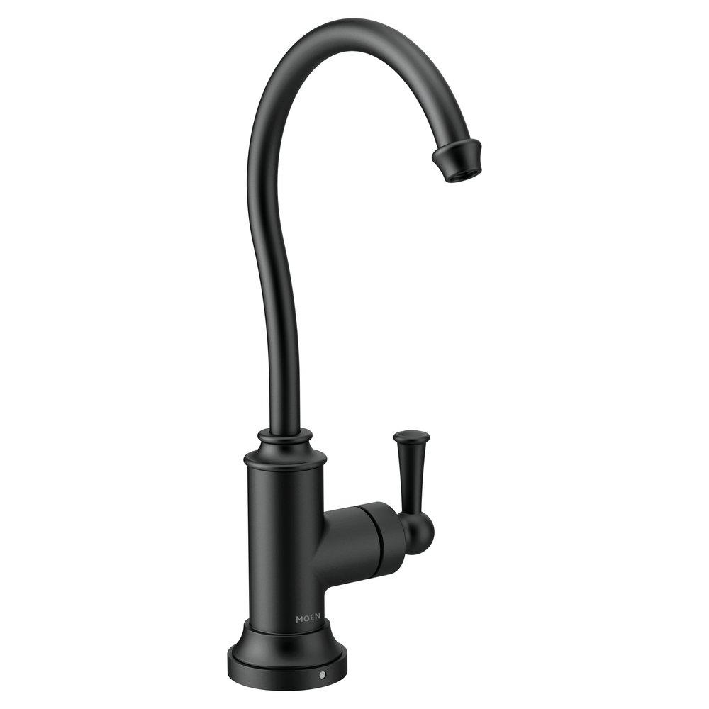 Moen Matte Black Single Handle Lever Handle Water Filter Faucet 