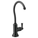 Moen Matte Black Single Handle Lever Handle Water Filter Faucet 