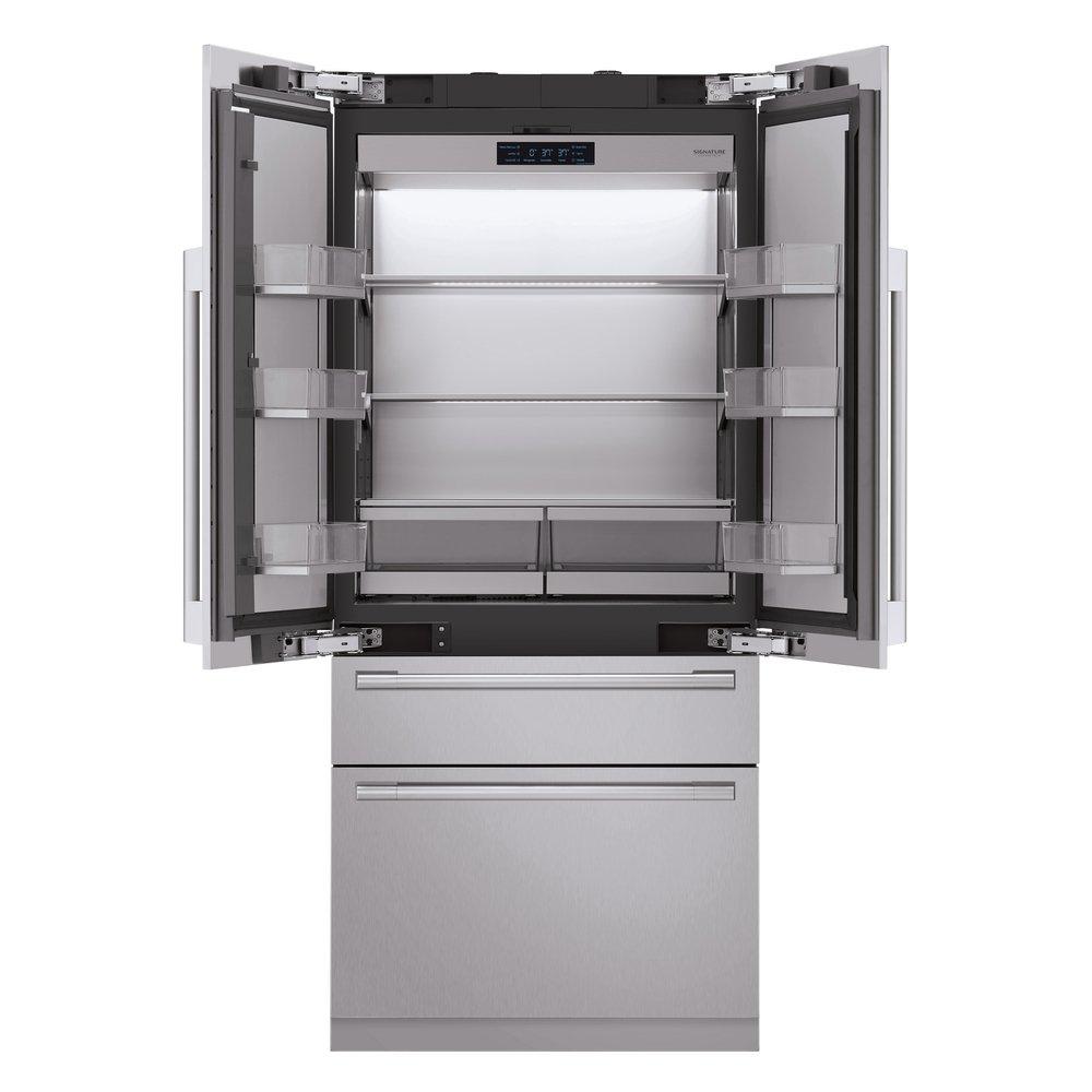 Signature Kitchen Suite Panel Ready 35-3/4 in. 19.3 cu. ft. French Door Refrigerator 