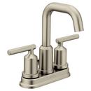 Two Handle Centerset Bathroom Sink Faucet in Brushed Nickel