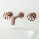 Two Handle Wall Mount Bathroom Sink Faucet in Oil Rubbed Bronze