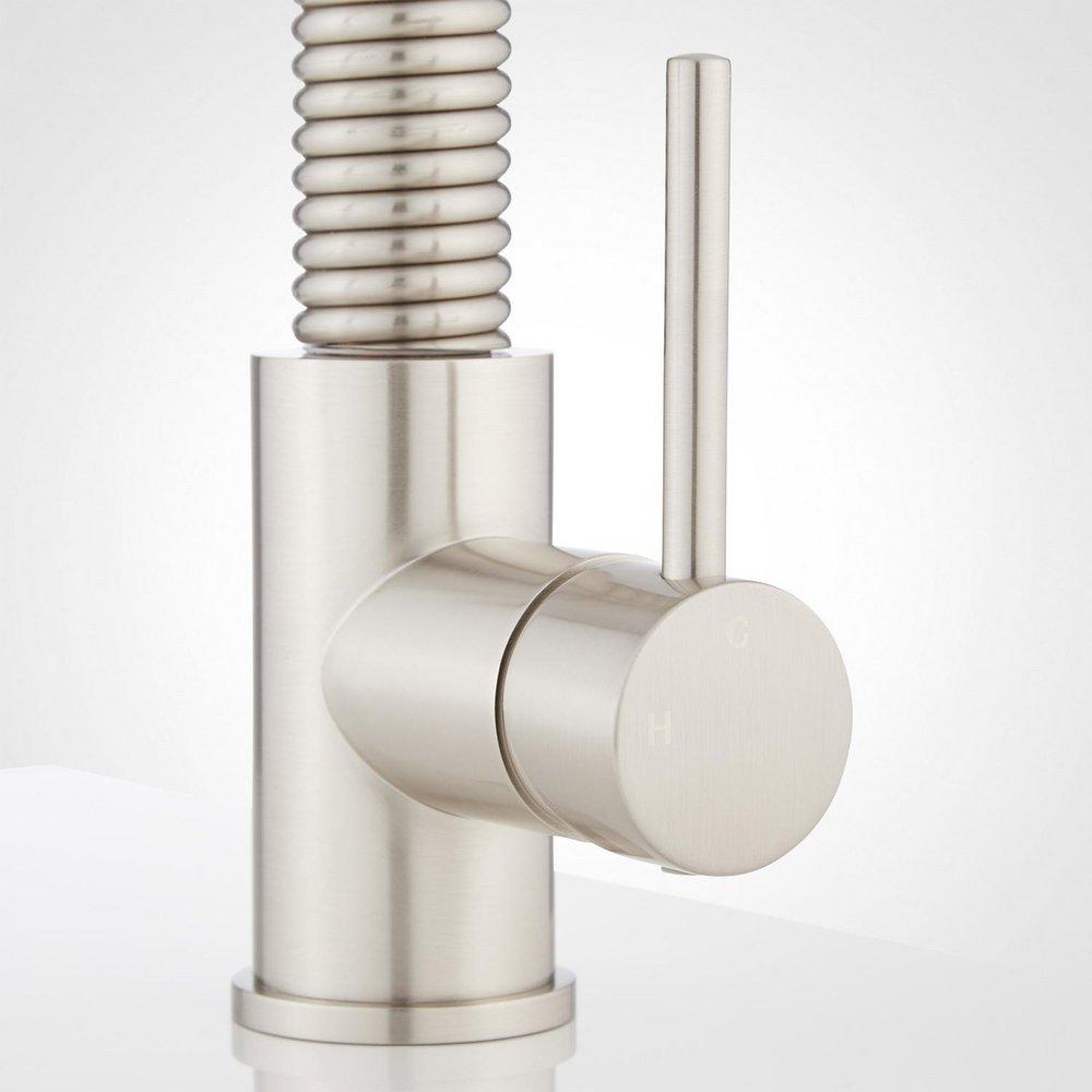 Signature Hardware Brushed Nickel Pull Down Kitchen Faucet 