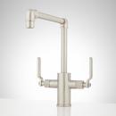 Two Handle Kitchen Faucet in Brushed Nickel