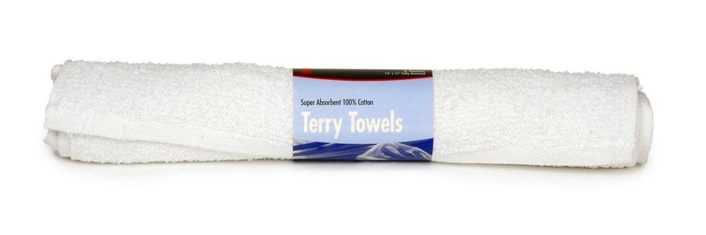 Buffalo Industries White 14 x 17 in. Terry Towel (Pack of 3) 
