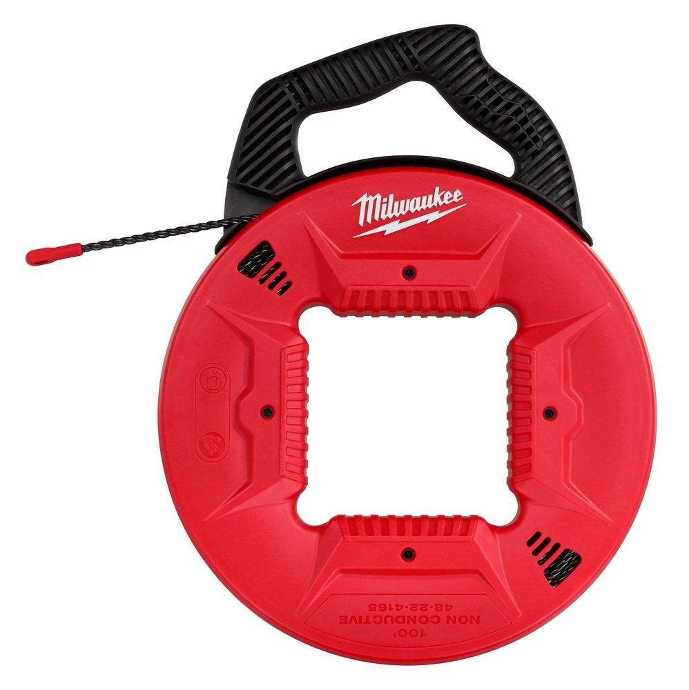 Milwaukee&reg; Red 100 Polyester Fish Tape w/ Non-conductive tip 