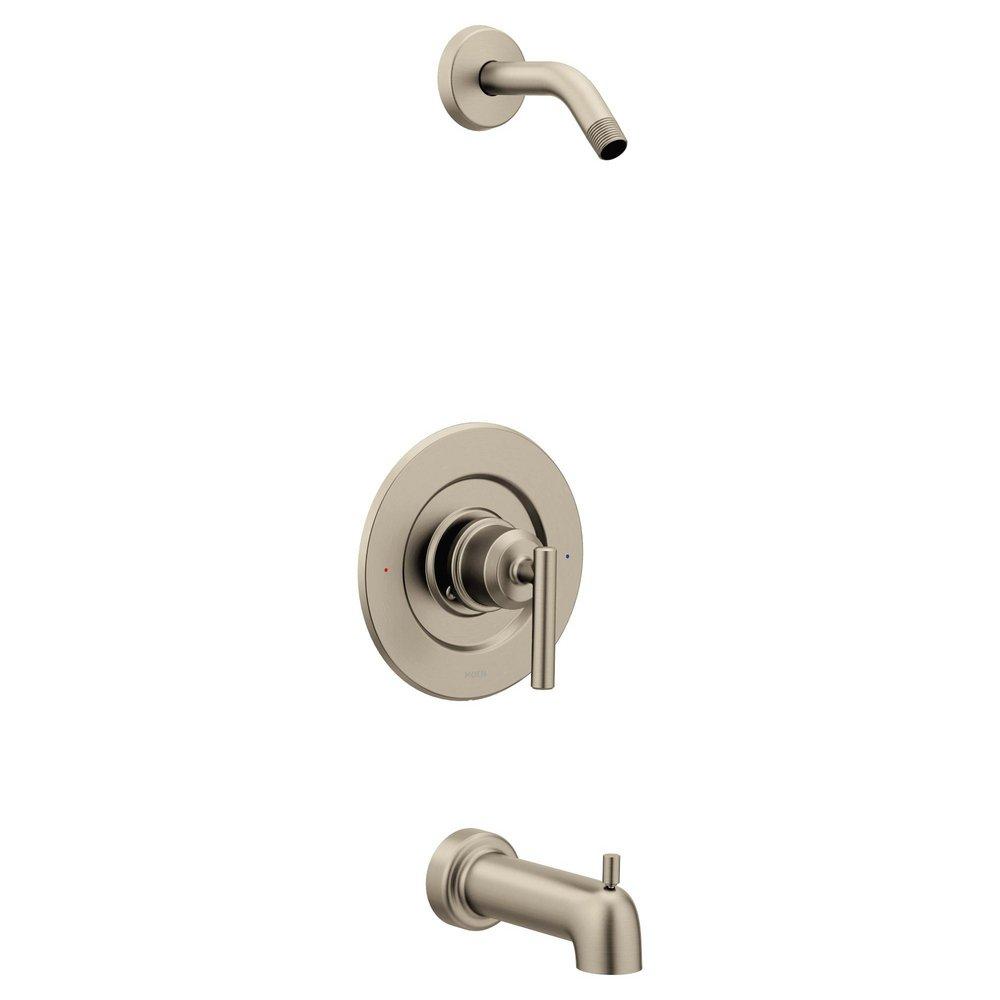Moen Brushed Nickel Single Handle Bathtub & Shower Faucet (Trim Only) 