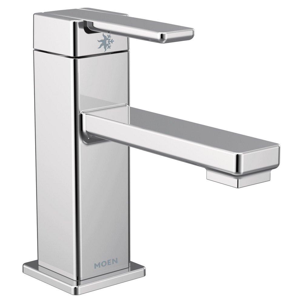 Moen Chrome Single Handle Monoblock Bathroom Sink Faucet 