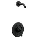 One Handle Single Function  Shower Faucet in Matte Black (Trim Only)