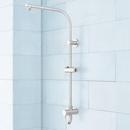 32-19/25 in. Shower Rail  in Polished Nickel