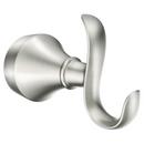 Moen Brushed Nickel Double Robe Hook 