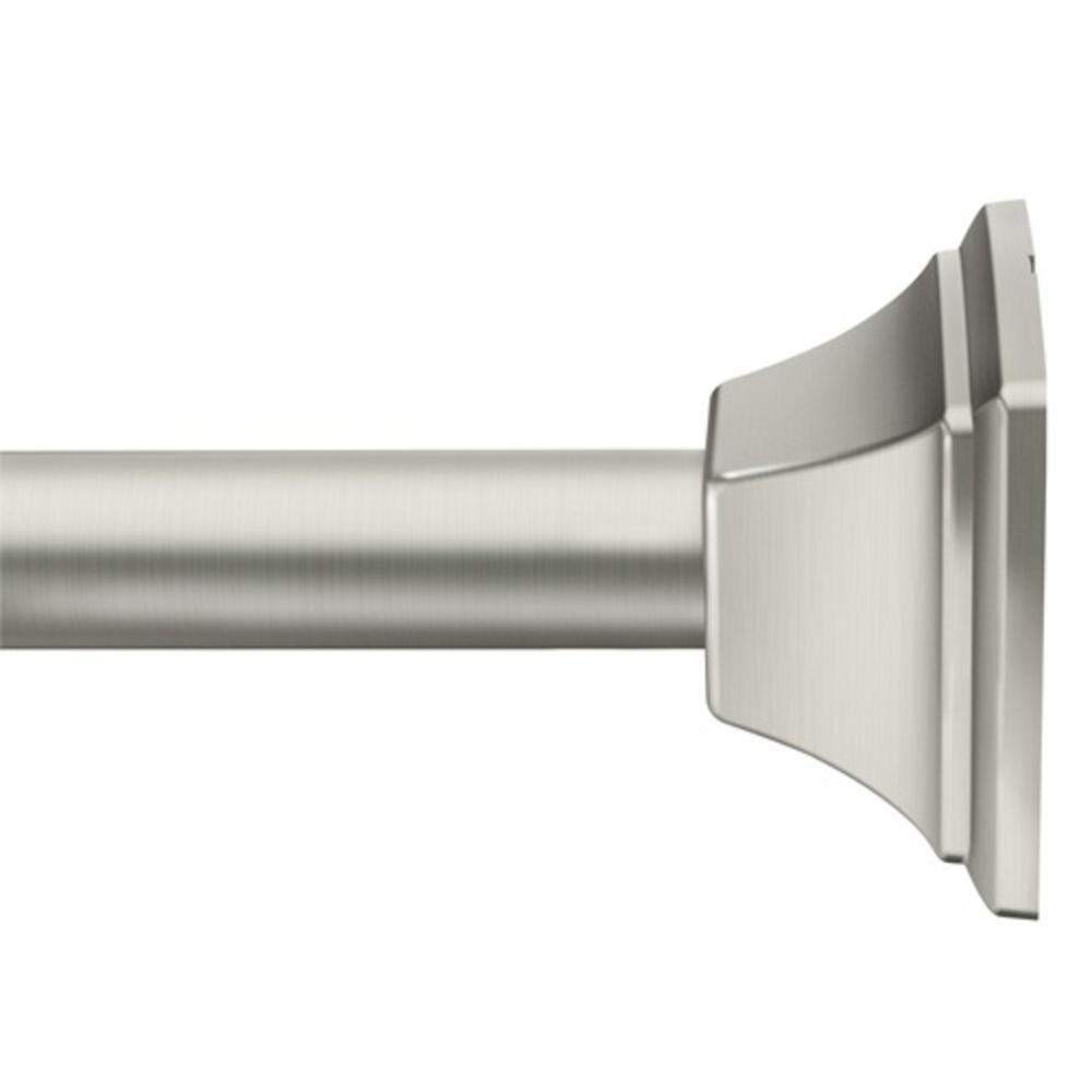 Moen Spot Resist&reg; Brushed Nickel 72 in. Wall Mount Shower Rod 